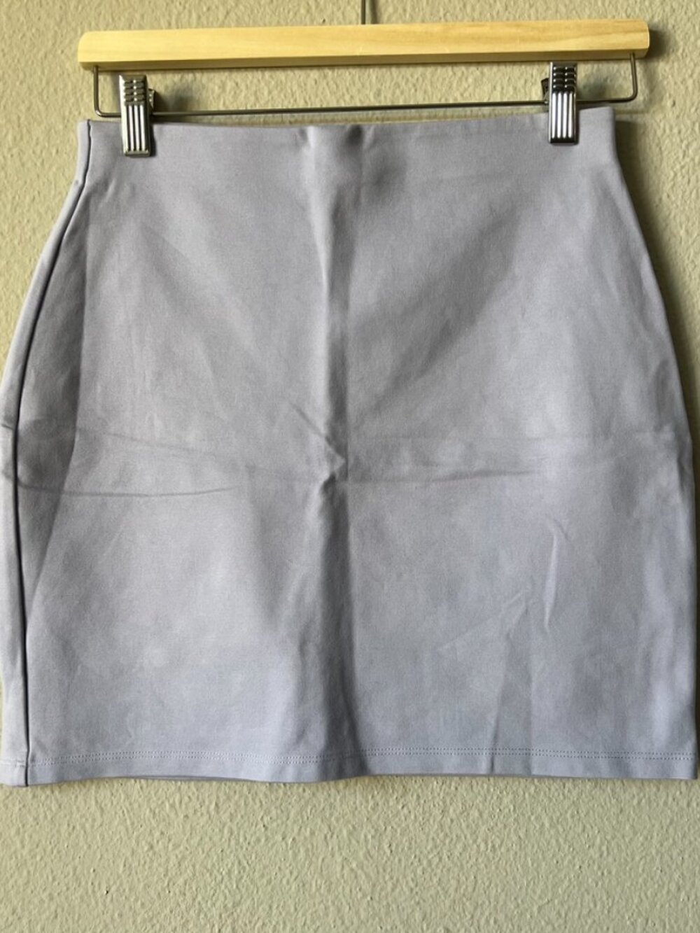 SUNDAY BEST Aritzia Lavender Lilac Knit Stretch Mini Skirt Size S